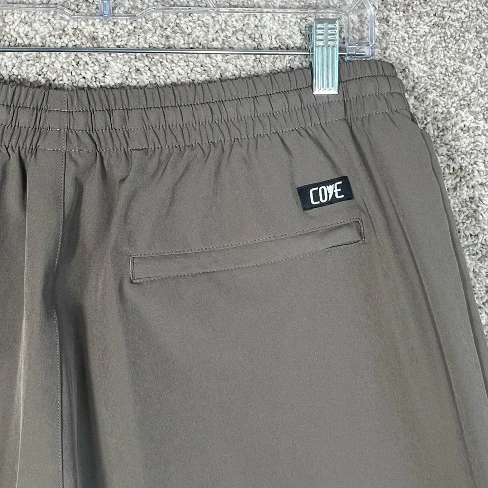 Cove USA Pants Mens 34x28 Gray Drawstring Hybrid Performance Joggers Activewear